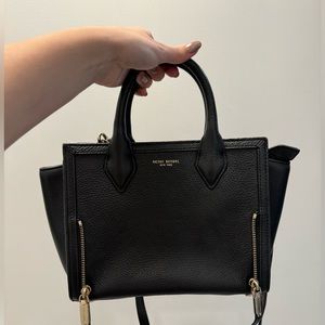 Henri Bendel black leather crossbody bag
